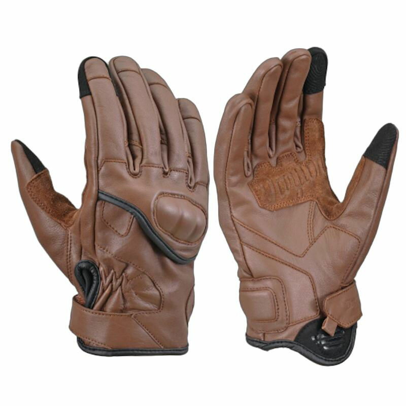 デイトナ DAYTONA DG-029 カウレザーショートプロテクターグローブ ブラウン 63045 63047 63049 M L XL