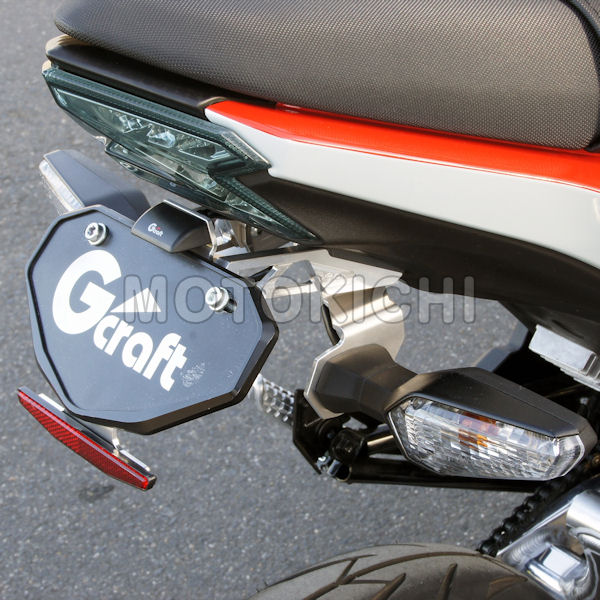 G'craft Gクラフト 33410 フェンダーレスキット KAWASAKI　Z125PRO ブラックアルマイト