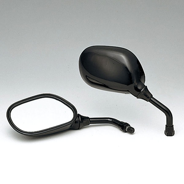 キジマ (KIJIMA) 203-9277 ミニミラー 右側 62×95mm 正ねじM10 ブラック 汎用