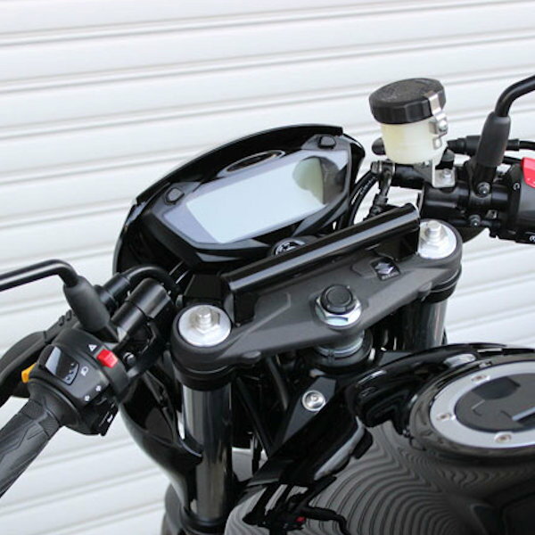 キジマ KIJIMA 204-0685 ハンドルマウントステー ブラック 1.5Kg スズキ SV650X