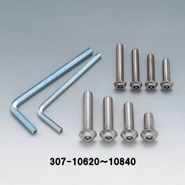 キジマ (KIJIMA) 307-10625 盗難防止ボタンキャップボルト ステンレス 工具付き M6×25mm P1.0 2本入り 汎用