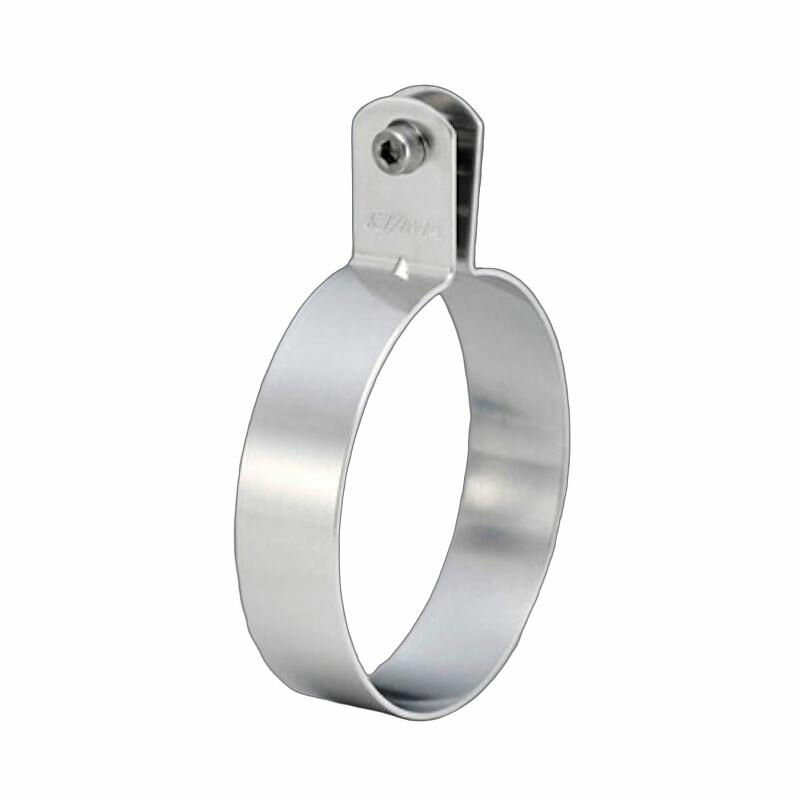 キジマ (KIJIMA) 209-2806 マフラーバンド 110mm アルミ シルバー (MADE IN JAPAN) 汎用