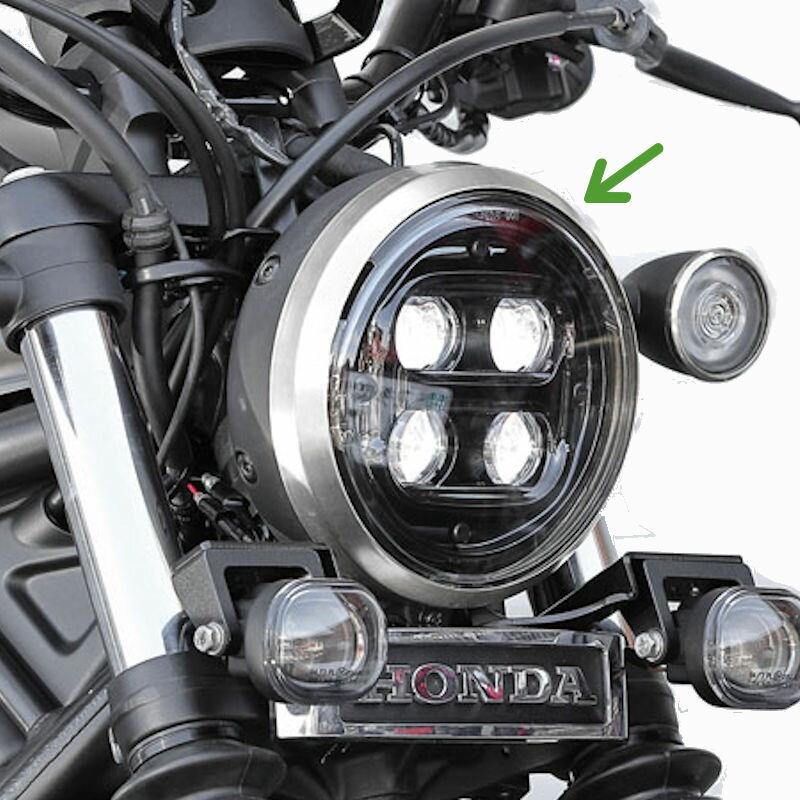 【在庫あり】キジマ Kijima 205-5131 ヘッドライトトリムカバー クロームメッキ ホンダ レブル250 レブル500 2020年～ / レブル1100 / CL250 CL500