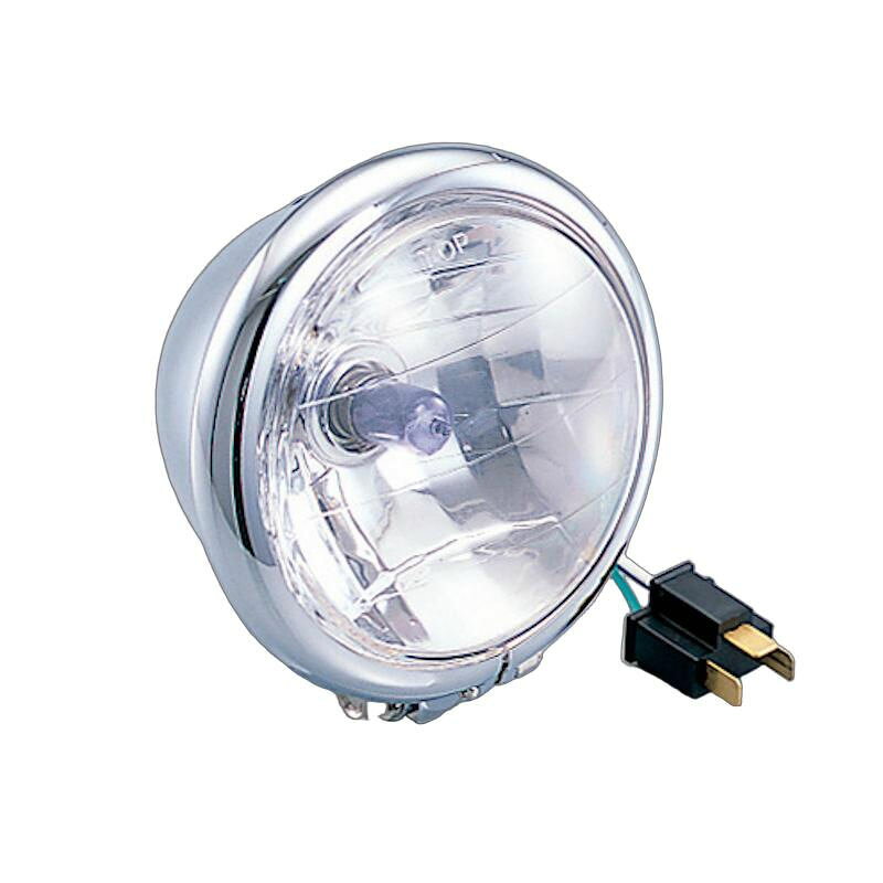 Rakuten - キタコ KITACO 800-0500720 4-1/2 マルチルフレクター ヘッドライト ASSY メッキ 12V30/30W 汎用
