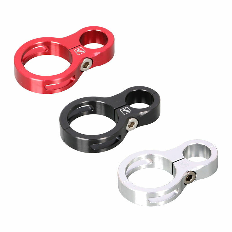 キタコ KITACO ハンドル取付用ホースクランプ レッド ブラック シルバー φ22.2 993-9010020 993-901005..