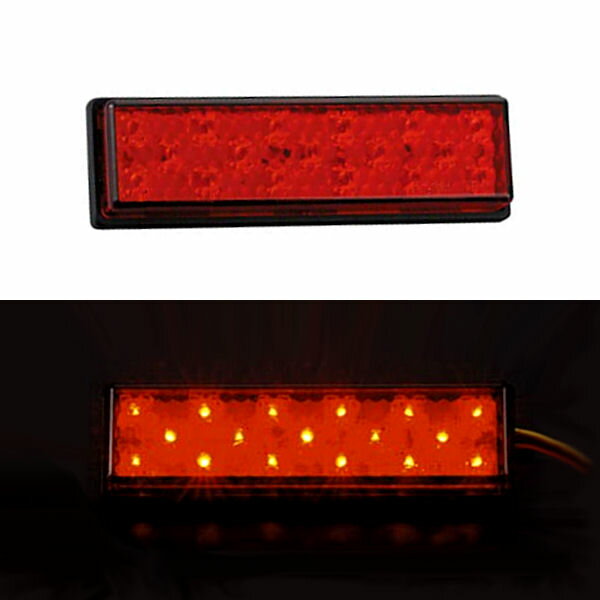 090049-90 Posh ポッシュ ペイストLEDテールランプ レッド スクエアタイプ 汎用