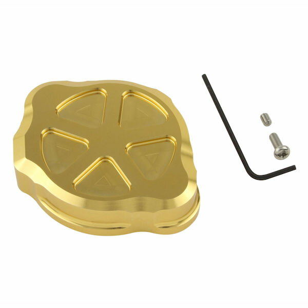 POSH ポッシュ 132315-12 ラジエターキャップカバー シャンパンゴールド カワサキ Z900RS/CAFE '21年～