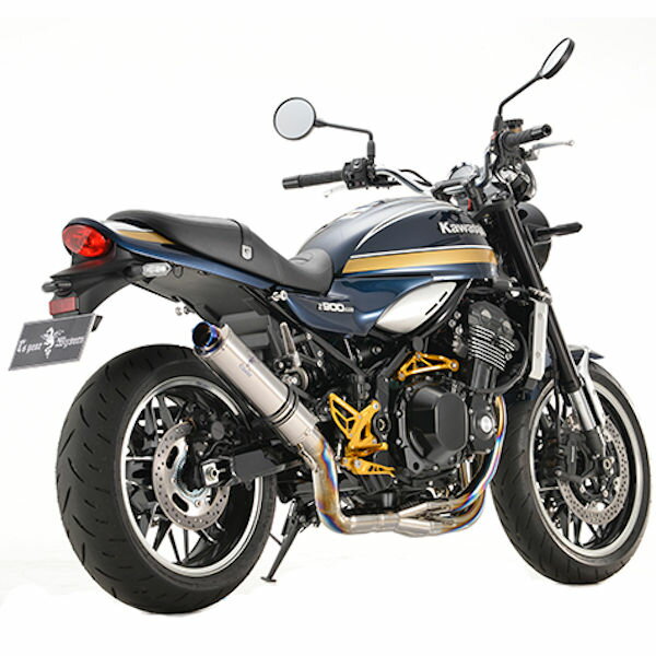 アールズギア MK40-RUCT ワイバンクラシック R フルエキゾースト マフラー UPタイプ チタンポリッシュ Z900RS CAFE '23年～