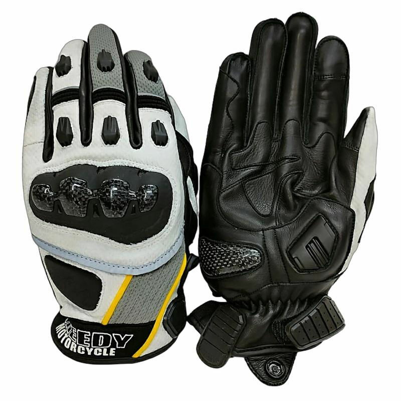 GREEDY GSG-061 SHORT RIDING MESH GLOVE ホワイト S～3Lサイズ 2025年春夏モデル メッシュグローブ