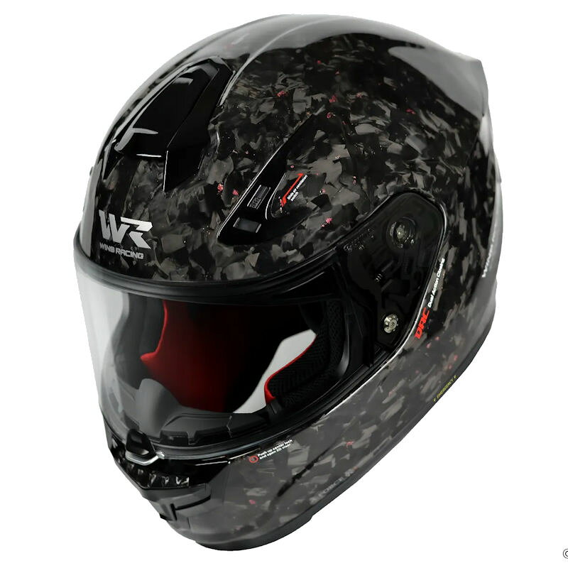 【9月10日発売/予約受付中】WINS A-FORCE RR CHOPPED CARBON フルフェイスヘルメット MFJ公認 ウインズレーシング