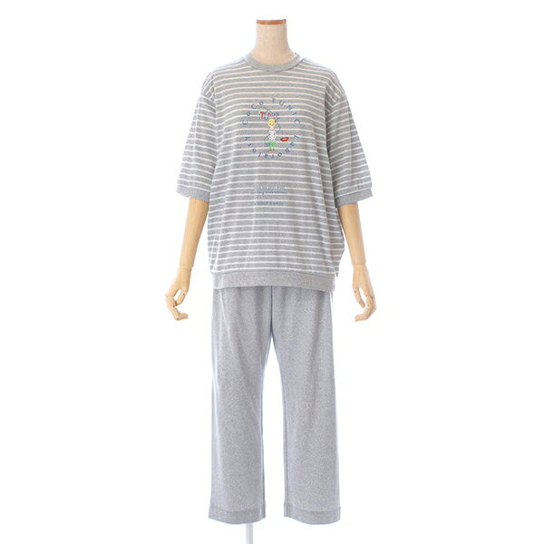 Rakuten - 【53534P】TUNIC（チュニック）2026年春夏新作 6分袖パジャマ 60カタブクロ・ボーダー
