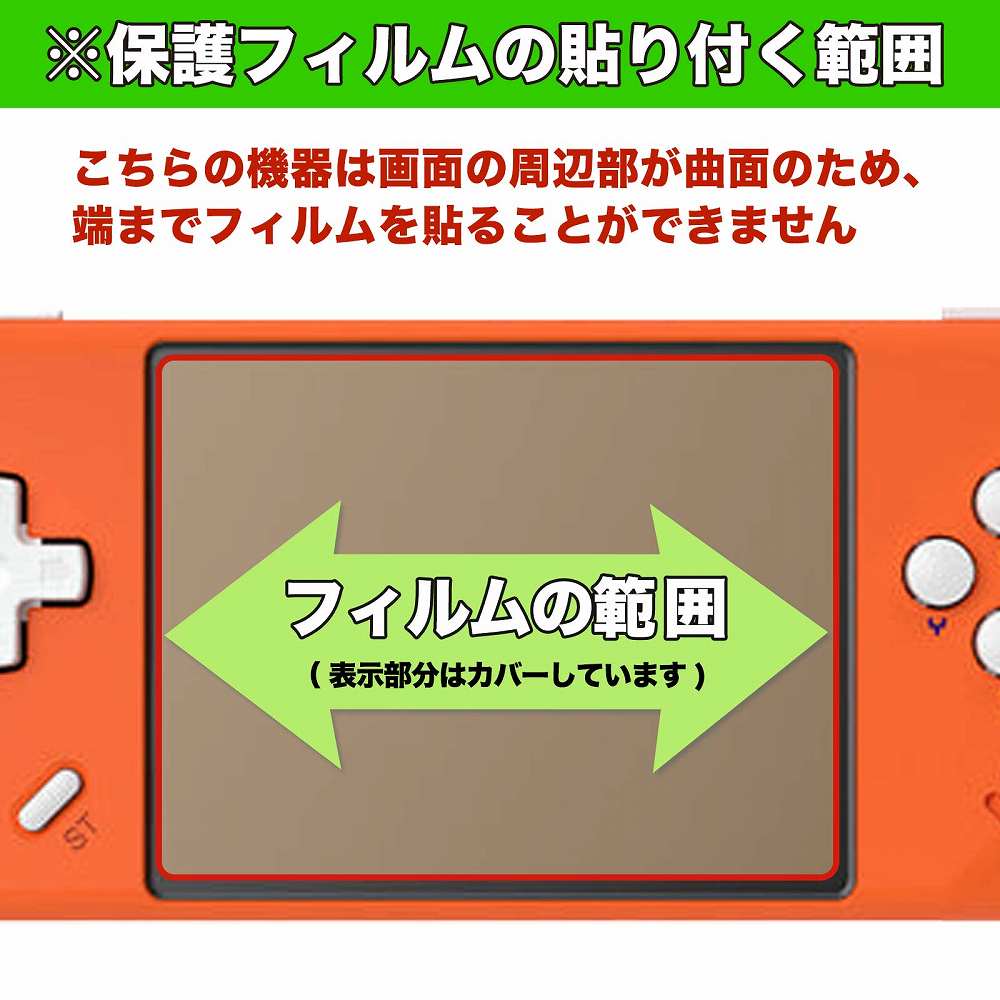 保護フィルム ANBERNIC RG28XX 向けの フィルム 9H高硬度 アンチグレア 反射防止 日本製