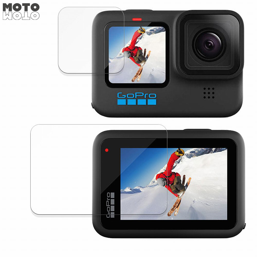 保護フィルム Gopro HERO10 Black (2点セット) 向けの ブルーライトカット フィルム 高透過率 日本製