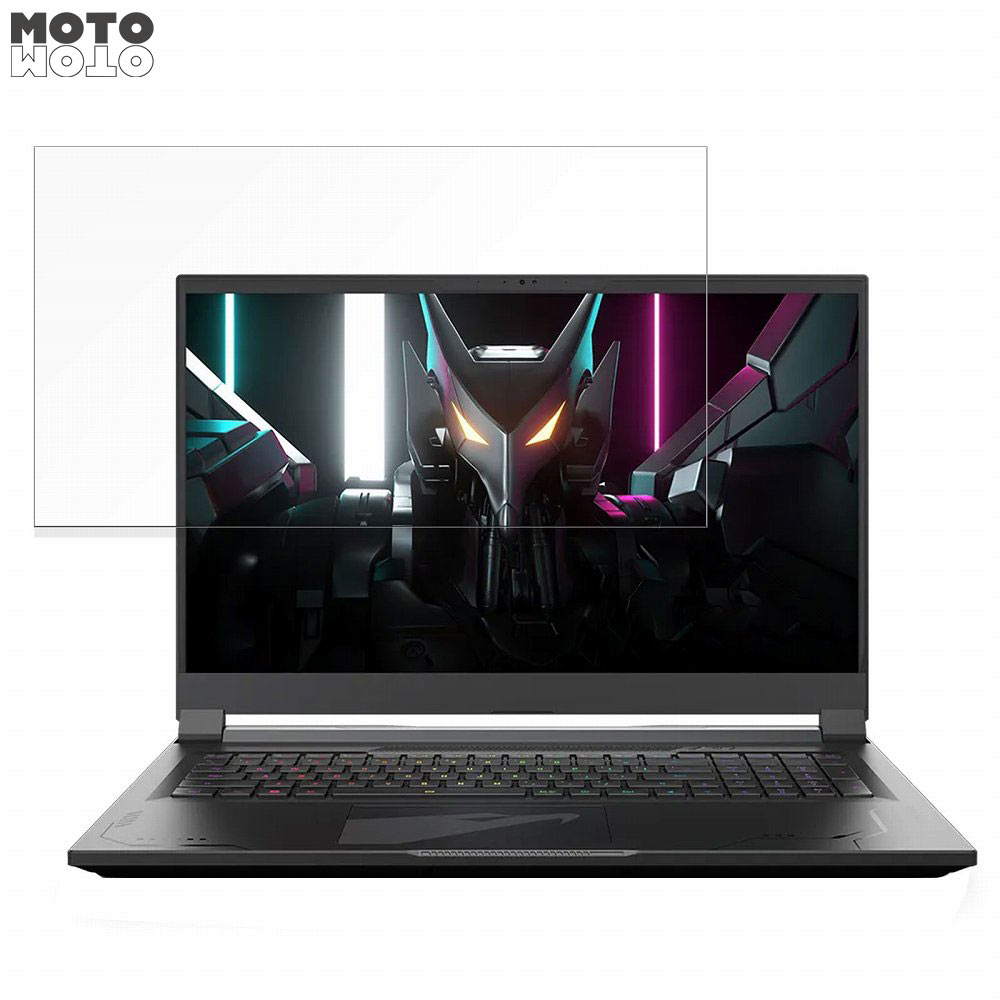 GIGABYTE AORUS 17X (2023) 17.3インチ 16:9 向けの 保護フィルム ブルーライトカット 光沢仕様