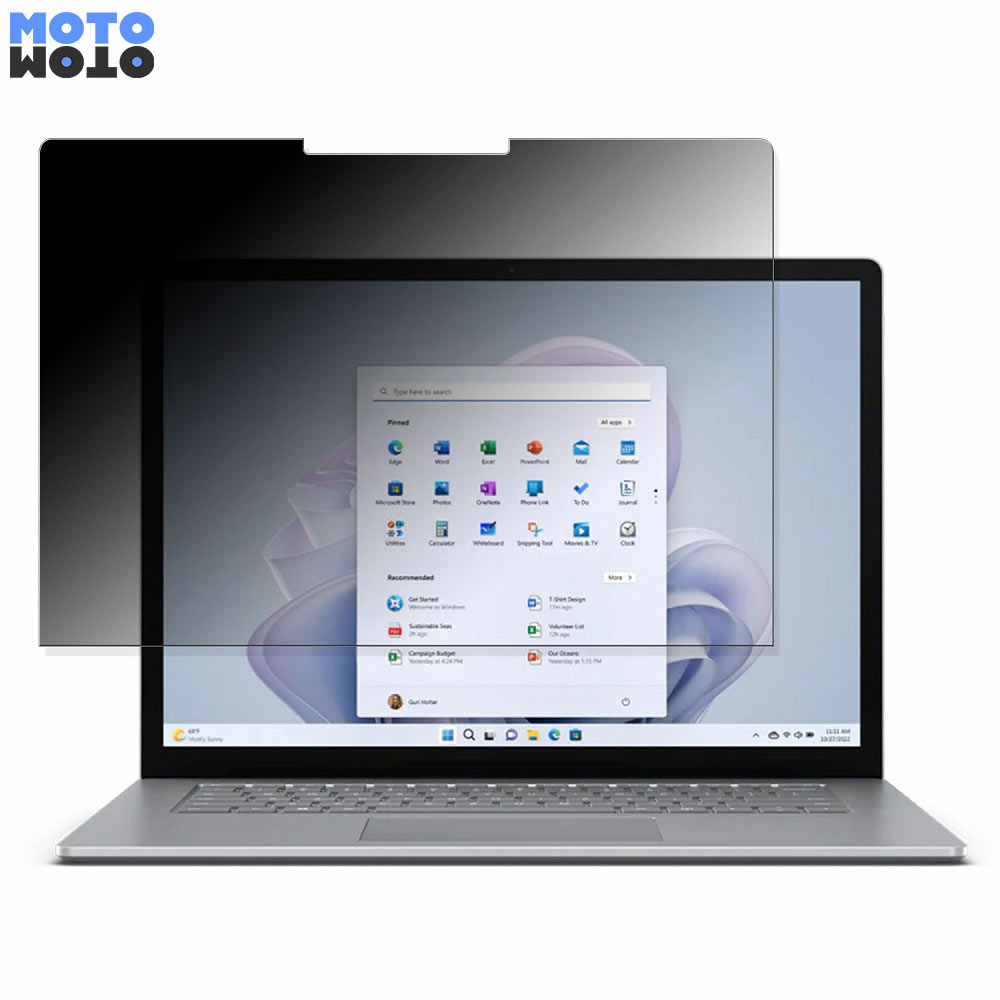 【ポイント2倍】 Microsoft Surface Laptop 5 ( 13.5インチ ) 向けの 180度 覗き見防止 フィルム ブルーライトカット アンチグレア 反射防止 日本製