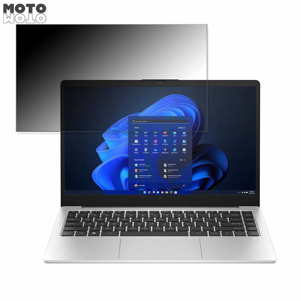 HP 245 G10 14インチ 16:9 向けの 覗き見防止 プライバシーフィルター ブルーライトカット 保護フィルム タブ・粘着シール式