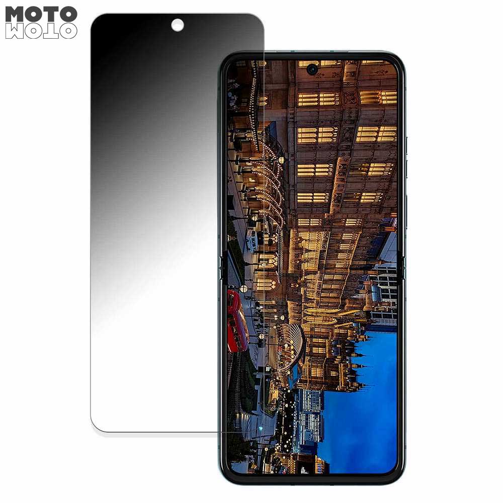 【ポイント2倍】 Motorolarola razr 40 向けの 180度 覗き見防止 フィルム ブルーライトカット 曲面対応 光沢仕様 日本製