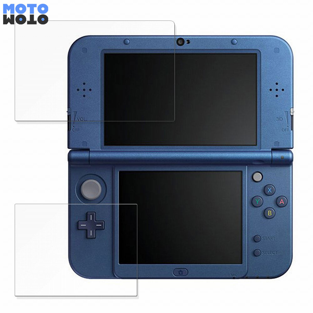 【ポイント2倍】 保護フィルム Nintendo Newニンテンドー3DS LL( 上 下画面 ) 向けの ブルーライトカット フィルム 9H高硬度 光沢仕様 日本製