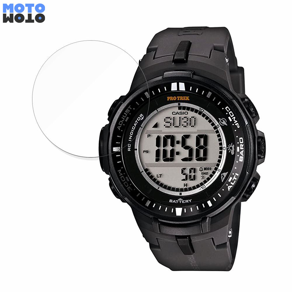 保護フィルム CASIO PRO TREK PRW-3000 向けの ブルーライトカット フィルム 曲面対応 アンチグレア 日本製