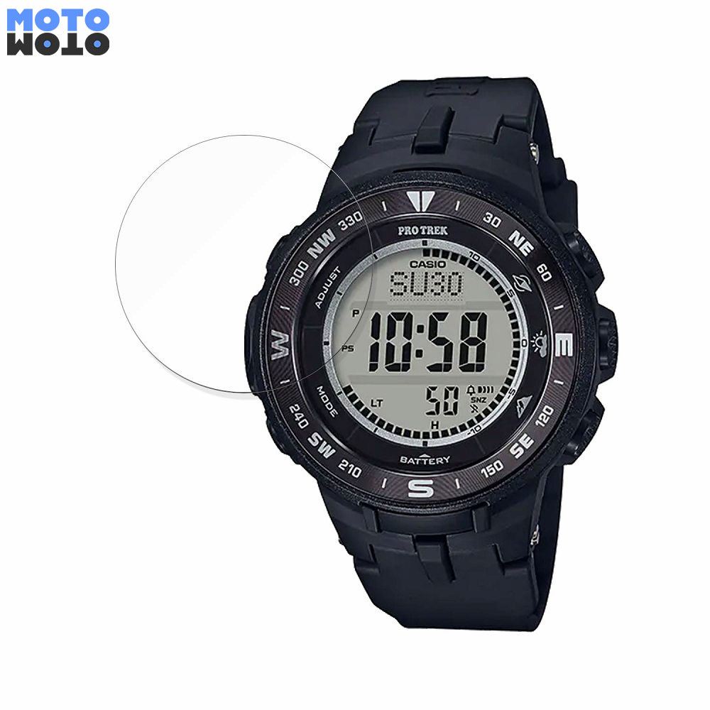 保護フィルム CASIO PRO TREK PRG-330 向けの フィルム 曲面対応 光沢仕様 日本製