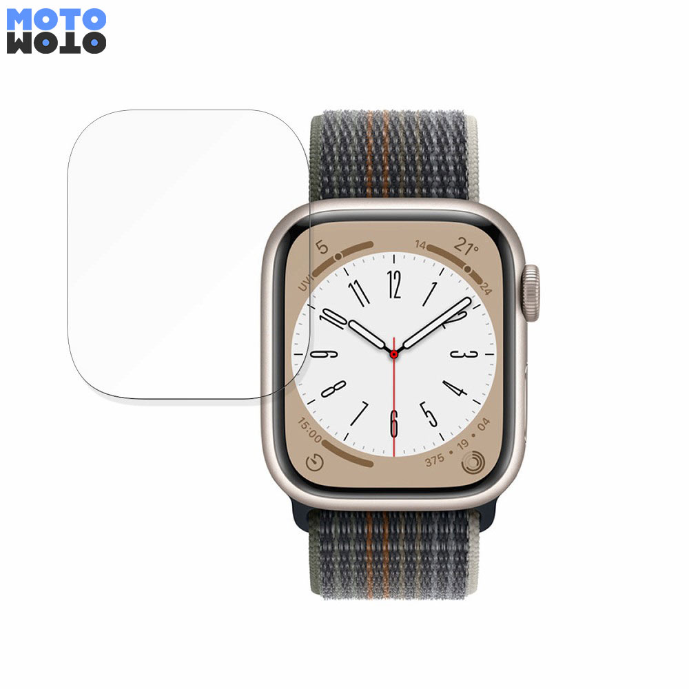 保護フィルム Apple Watch Series 8 (41mm) 向けの フィルム 曲面対応 光沢仕様 日本製