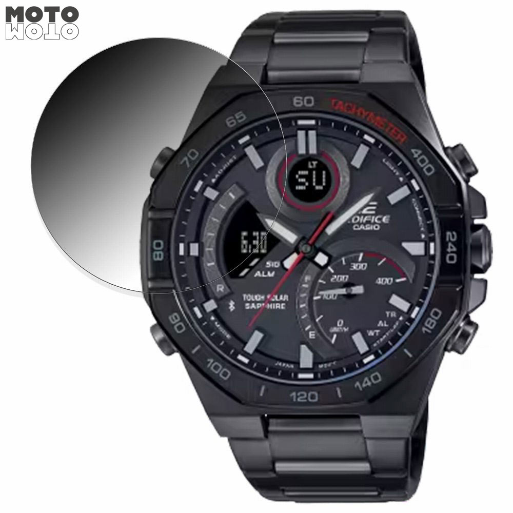360度 覗き見防止 フィルム CASIO EDIFICE ECB-950YDC-1AJF / ECB-950YDB-1AJF 向けの 保護フィルム ブルーライトカット 日本製