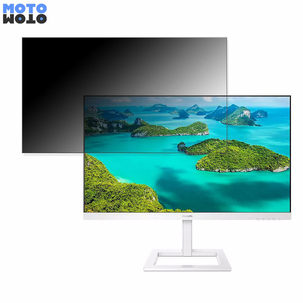 PHILIPS 273E1EW/11 向けの 27インチ 16:9 覗き見防止 プライバシーフィルター ブルーライトカット 保護フィルム アンチグレア タブ・粘着シール式