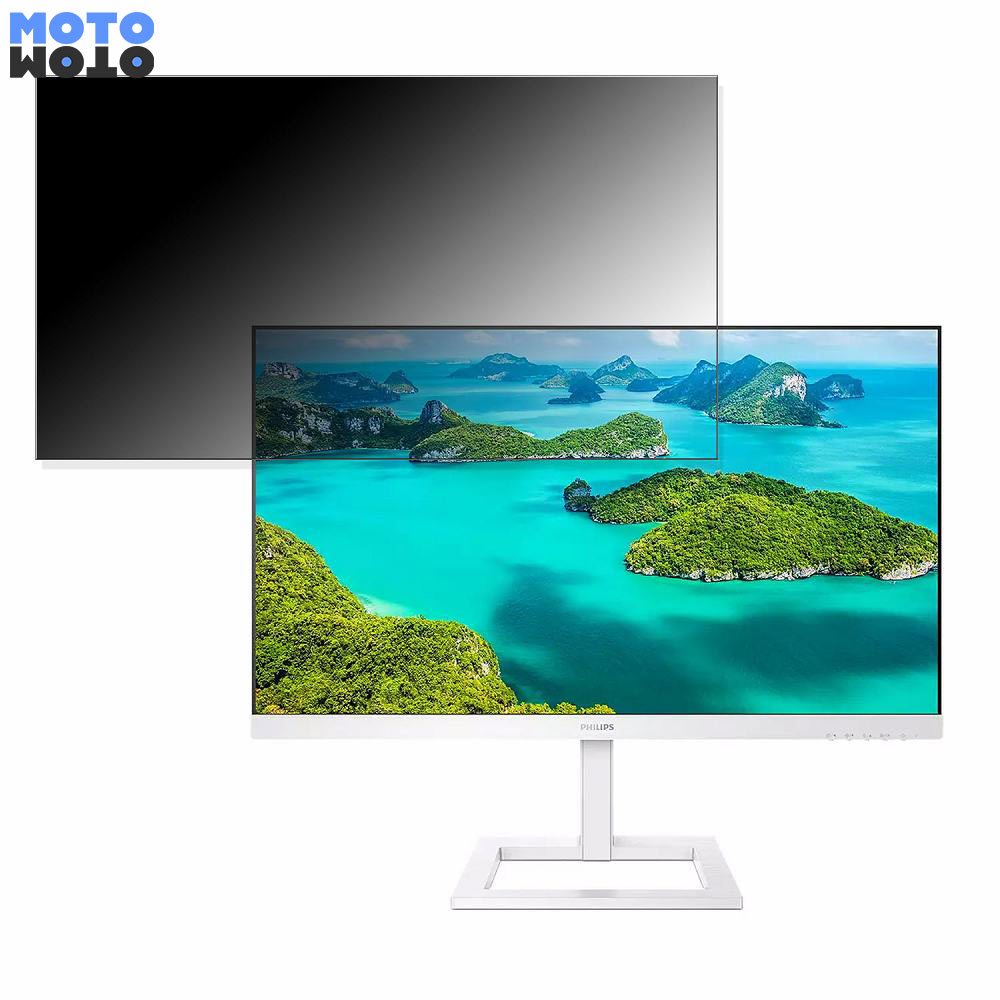 PHILIPS 243E1EW/11 向けの 23.8インチ 16:9 覗き見防止 プライバシーフィルター ブルーライトカット 保護フィルム アンチグレア タブ・粘着シール式
