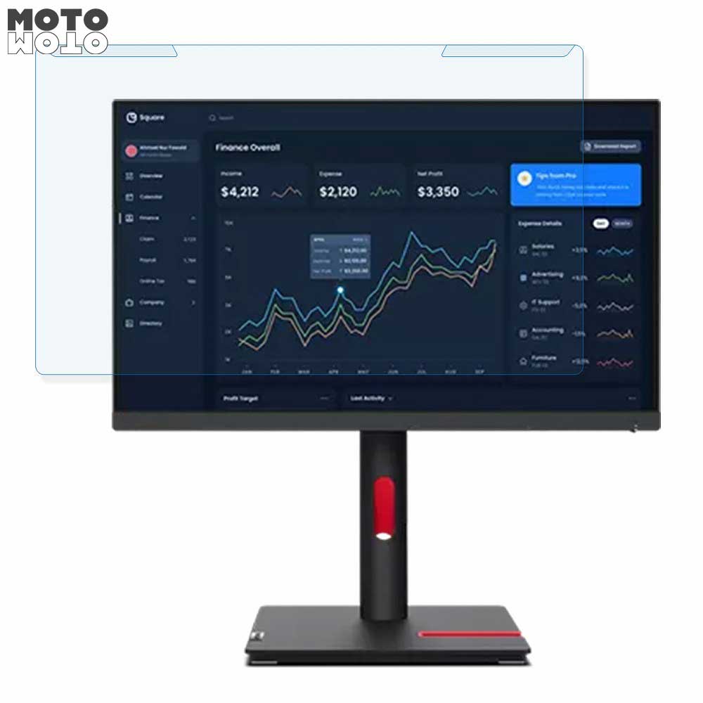 取り外し簡単 Lenovo ThinkVision T23i-30 23インチ 16:9 向けの ブルーライトカット フィルター 光沢仕様 液晶保護 プロテクター