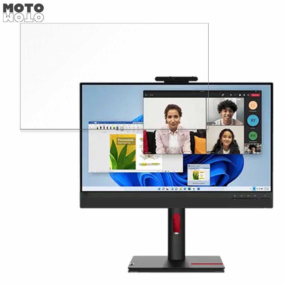 Lenovo ThinkCentre Tiny-in-One 24 Gen5 向けの 23.8インチ 16:9 ブルーライトカット フィルム 液晶保護フィルム 光沢仕様