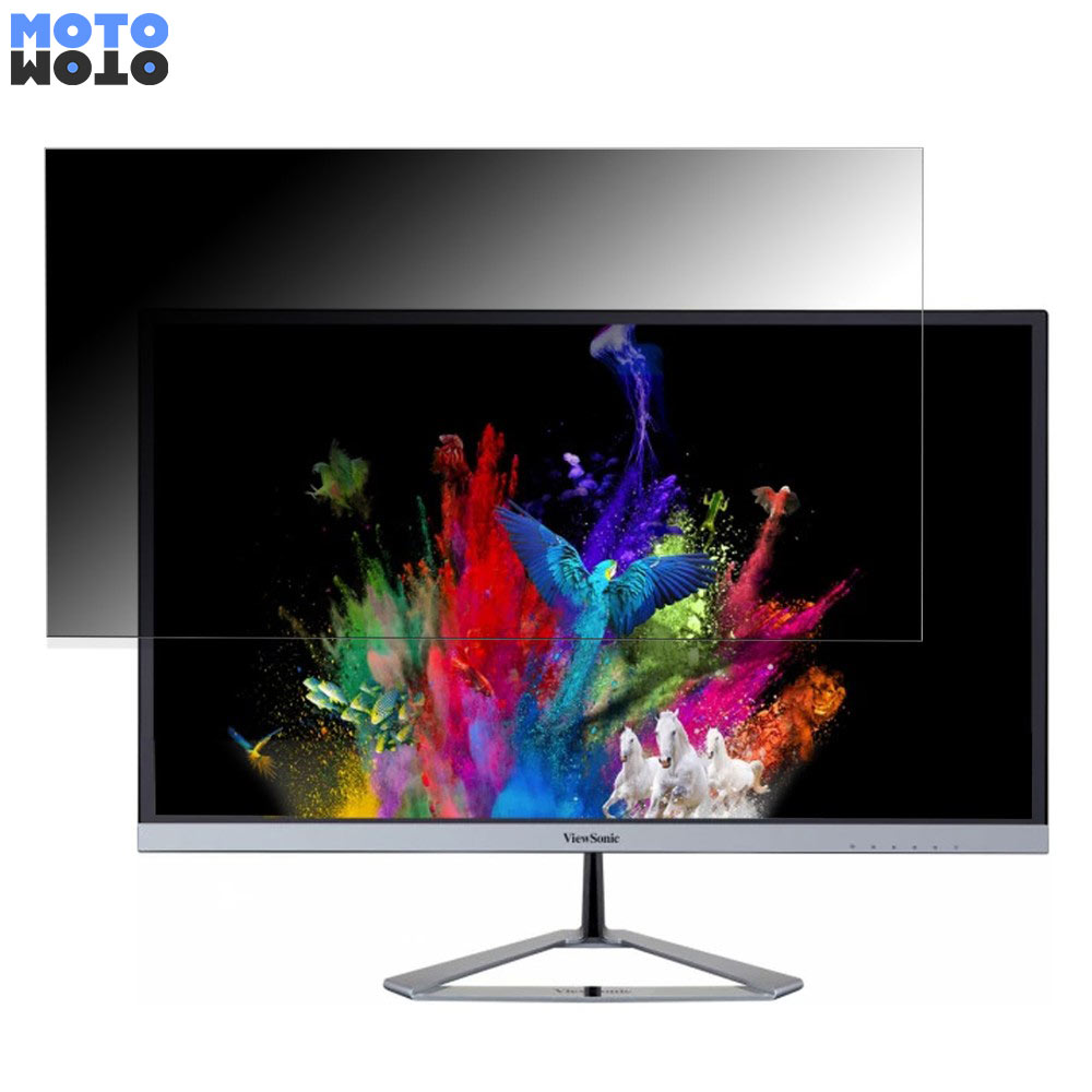 viewsonic VX2776-SMHD 向けの 27インチ 16:9 覗き見防止 プライバシーフィルター ブルーライトカット 保護フィルム アンチグレア タブ・粘着シール式