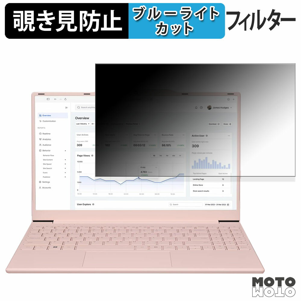 【ポイント2倍】 Kutoda T141J 180度 覗き見防止 フィルム ブルーライトカット アンチグレア