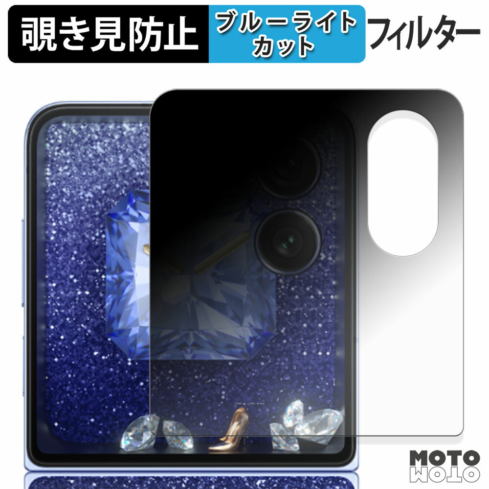 【ポイント2倍】 180度 覗き見防止フィルム HONOR Magic V Flip2 ( サブディスプレイ ) ブルーライトカット アンチグレア 日本製