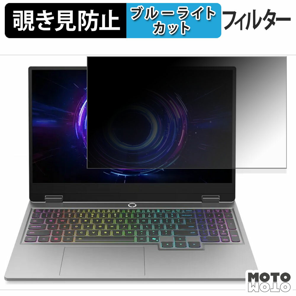 【ポイント2倍】 Lenovo LOQ 15IRX10 / 15AHP10 覗き見防止 プライバシーフィルター ブルーライトカッ..
