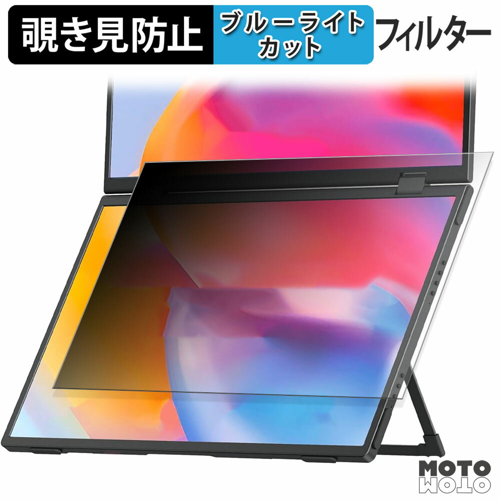 KEEPTIME S156A05D ( サブディスプレイ ) 覗き見防止 プライバシーフィルター ブルーライトカット 保護フィルム アンチグレア タブ・粘着シール式