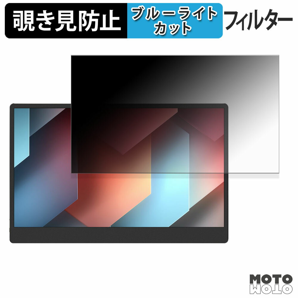 JAPANNEXT JN-MD-IPS173U 覗き見防止 プライバシーフィルター ブルーライトカット 保護フィルム アンチグレア タブ・粘着シール式