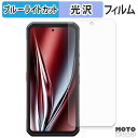 保護フィルム Oukitel WP300 ( メインディスプレイ ) ブルーライトカット フィルム 曲面対応 光沢仕様 日本製