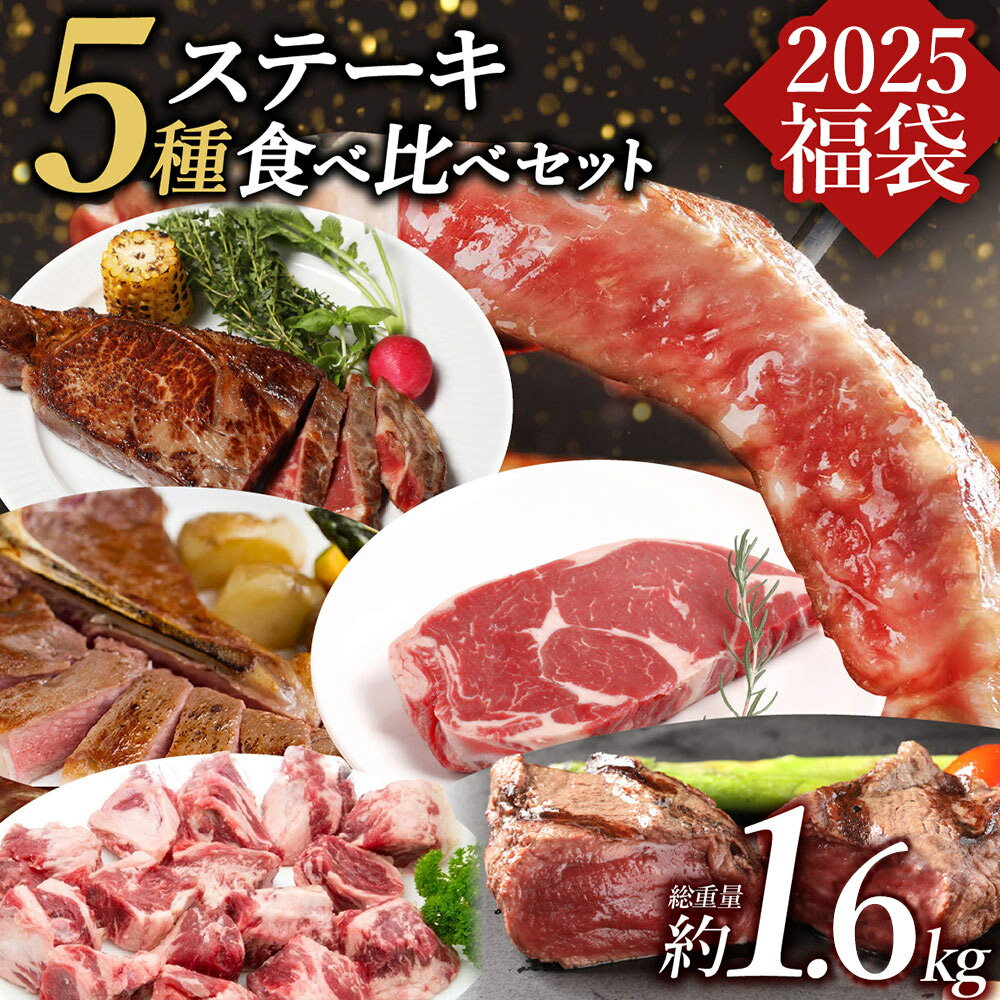 楽天カナダビーフ館【15,360円相当新春福袋】 福袋 2024 食品 肉 グルメ 肉 詰め合わせ ステーキ 赤身 BBQ 食材 キャンプ バーベキュー おつまみ タン お得 食べ比べ 厚切り tボーン カルビ 母の日 お取り寄せグルメ お取り寄せ グルメ 【ステーキ5種食べ比べ2024新春福袋】