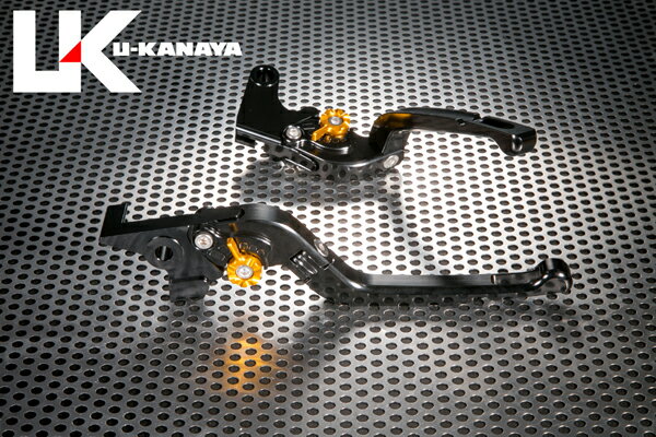 U-KANAYA UK ユーカナヤ アルミレバーセット Type-R 可倒式 ヤマハ YZF-R25 YZF-R3 MT-25 MT-03 【082ya040】 2