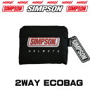 SIMPSON 2WAY ECO BAGシンプソン 2WAY エコバッグブラックポリエステル100%サイズバッグ17.5cmリュックサック63cmNORIX
