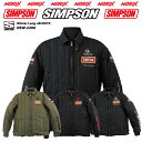 【セール品】SIMPSON【NSW-2206】2022FW秋冬モデルライダーズウインターロングジャケット中綿入り別売りプロテクター肩 肘 胸 背のポケットありRider 039 s Fall Winter Long Jackets NORIXシンプソンジャケット