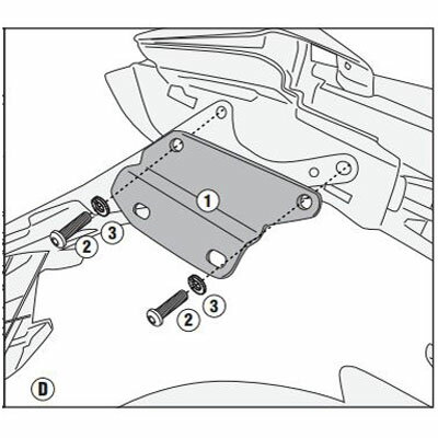 CB650R 21-23 EASYLOCKサイドホルダーTE1185用マウントキット GIVI