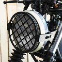 C-RACER 汎用ヘッドライトカバーグリルNO1 7〜8インチヘッドライト用 サイドマウント