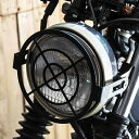 C-RACER 汎用ヘッドライトカバーグリルNO3 7〜8インチヘッドライト用 サイドマウント