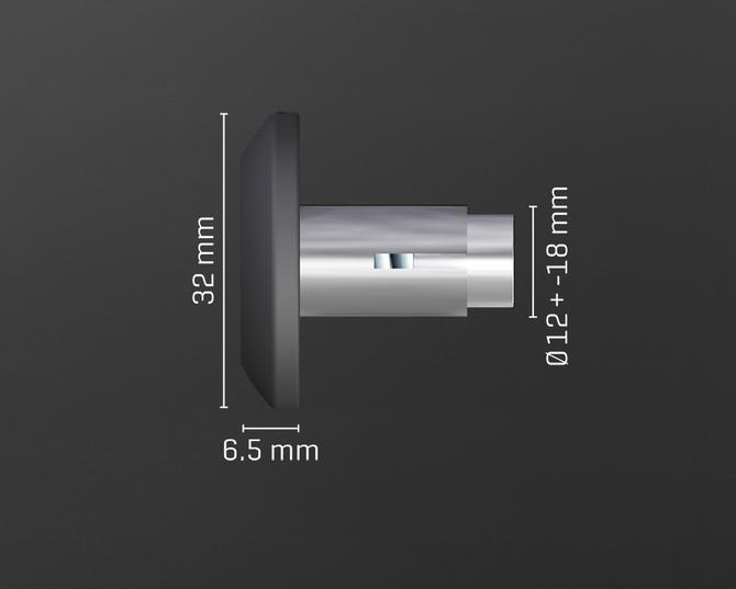 ABM バーエンド ショートキャップ バイクバーエンドミラー用 内径約12～14.5mm/17～19.5mm 2