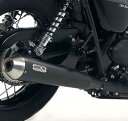 ARROW (アロー) スリップオン マフラー トライアンフ ボンネビル T100/T120 2016- EC/ECE規格 ブラック(2)