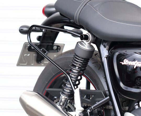 KIJIMA キジマ サイド バッグ サポート ブラック トライアンフ T100/T120, STREET TWIN 2016～