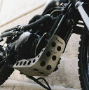 トライアンフ 空冷ボンネビルT100/スクランブラ-900/スラクストン900 スキッドプレート/アンダーガード 「ハマ−」シルバー タマリット(2)
