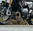 水冷ボンネビルT100/T120/スクランブラー900/スピードツイン900/1200/スラクストン1200/R/RS スキッドプレート/アンダーガード ヒマラヤ シルバー タマリット(2)