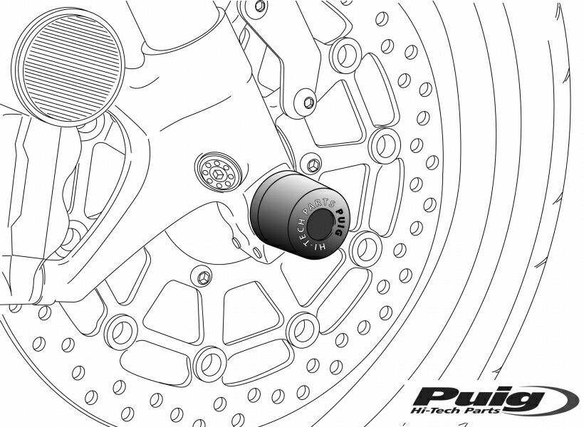 プーチ(Puig) アクスルスライダー フロント タイガー800 15- 7751N 207244